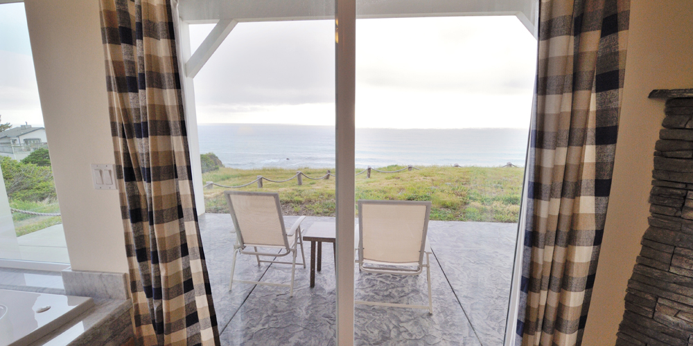 Step out your door and look out onto the sea.